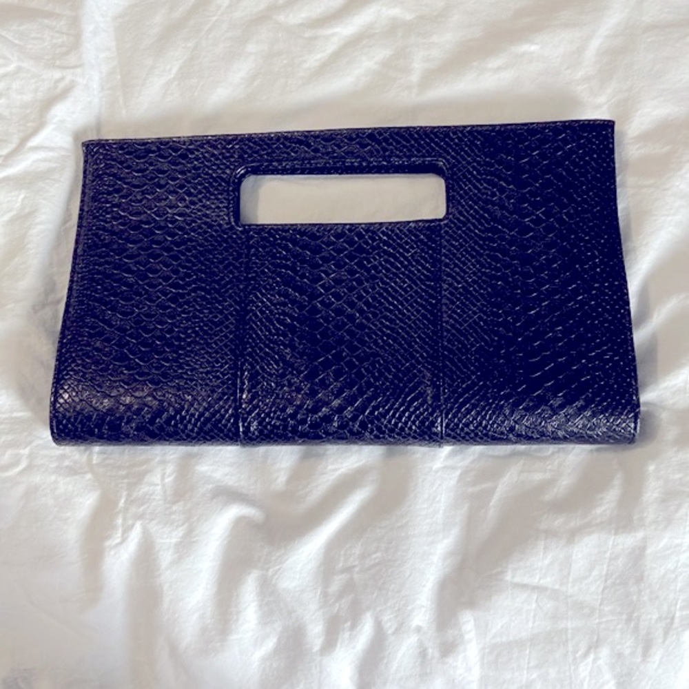 Charming Charlie black clutch purse